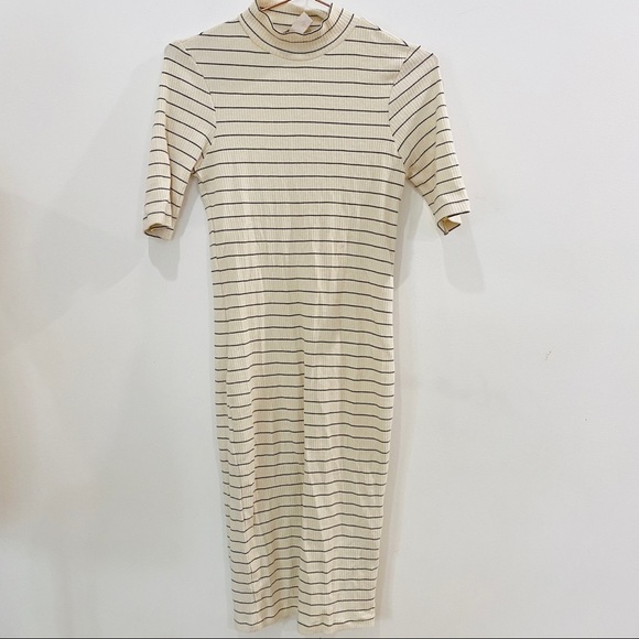H&M stripe mock neck dress - Picture 1 of 5